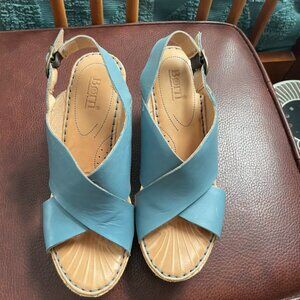 Born Cork Wedge Sandals